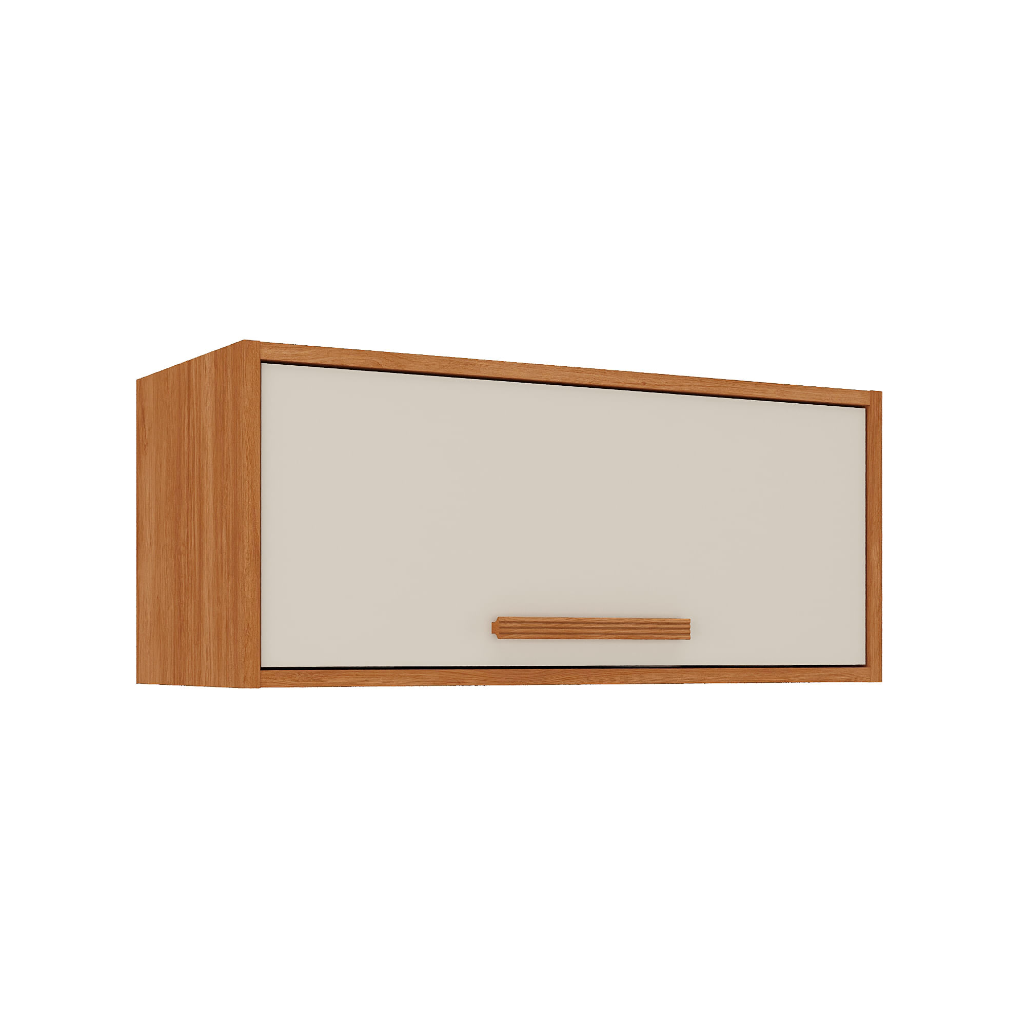 Armário Aéreo Itatiaia Canela 70cm 1 Porta Cinamomo e Off White